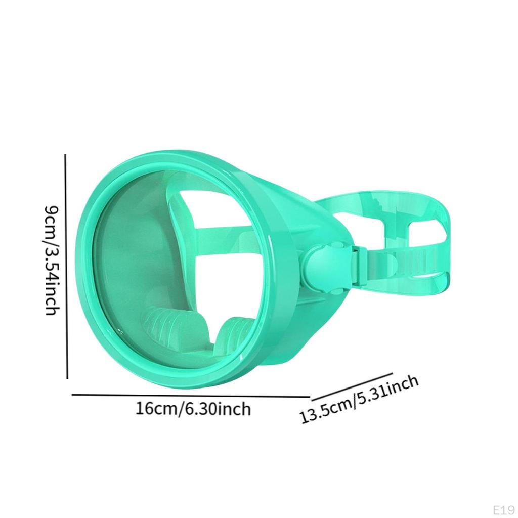 Compact Scuba Goggles for Freediving with Silicone And Glass