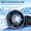3-in-1 Portable Cooling Fan 16,000 RPM 100-Speed Touch Control & LED Display Turbo Cooling Fan