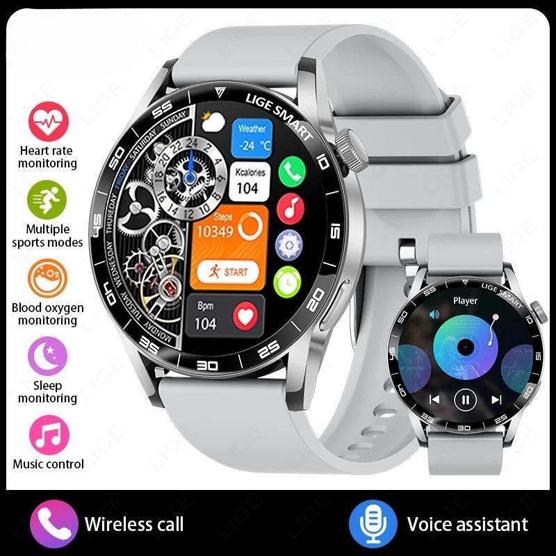 

New Voice Calling Smart Watch Men Sports Fitness Watches IP68 Heart Rate Blood Oxygen Full Touch Screen New Smartwatch серый