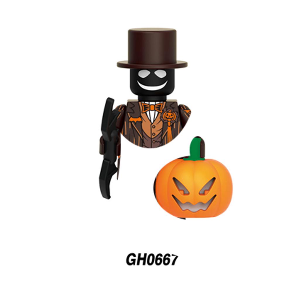 Classic Horror Series Figure Dolls Mini Building Blocks Set Halloween Dress-Up Role Play Collection Gift Toy