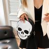 Fashion Casual Women's Shoulder Bag Skull Pattern Color Contrast Design Crossbody Bag For Halloween Festivals Party CLE