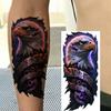 1 Foglio Tatuaggi Temporanei Creativi Cool Leone Lupo Aquila Per Uomini Donne Adulti, Tatuaggi Finti Temporanei Impermeabili a Lunga Durata