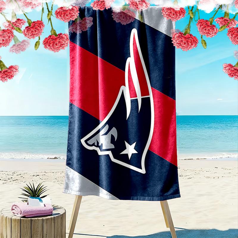 New England Patriots2 Print Beach Towel, Large Soft Quick Dry Towel for Beach Camping Swimming