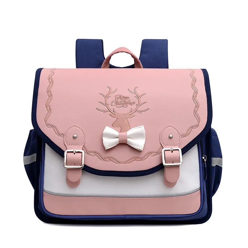

School Bags Girls Orthopedic Backpack Cute Waterproof SchoolBag for Teenage Flip Book Bag Student Grade 1-3 Mochilas Infantil