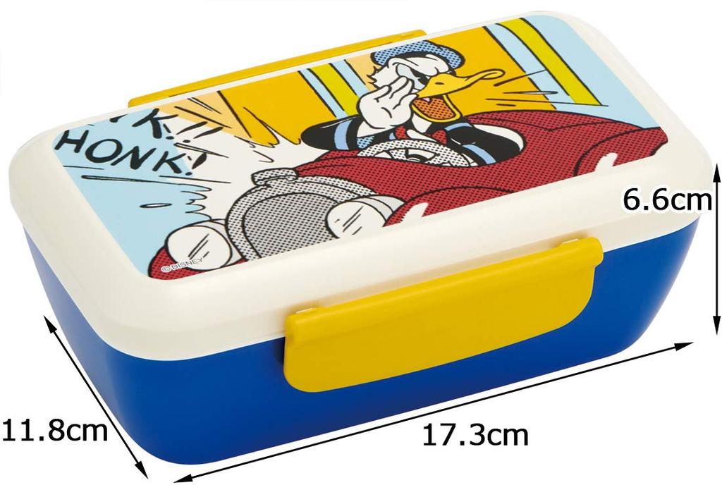 Skater Bento Box Fluffy Stylish Bento Box Donald Duck Comic Disney Made In Japan 530ml PFTY5