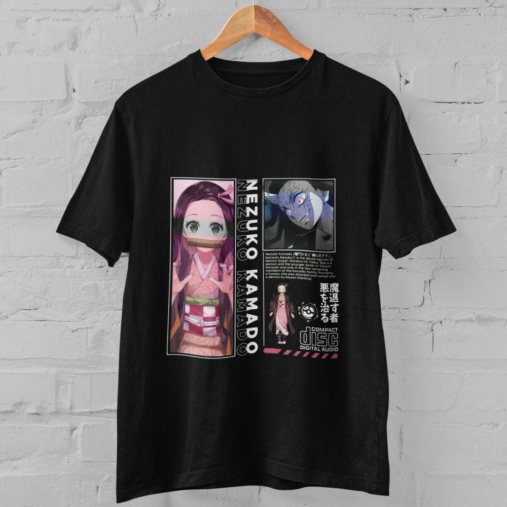 

Demon Slayer Nezuko Kamad T Shirt Anime Graphic Tee Japanese Streetwear Unisex 3XL