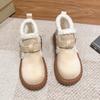 Fashion Aphixta Buckle Dec 4cm Chunky Heel Women Warm Snow Boots Sneaker Shoes Short Plush Ladies Footwear botas de invierno para mujer