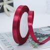 Factory Wholesale 1.5 Inches Single Sided Pastel Satin Ribbon Decorative Polyester Fabric Solid Logo Hair Gift Decoration
