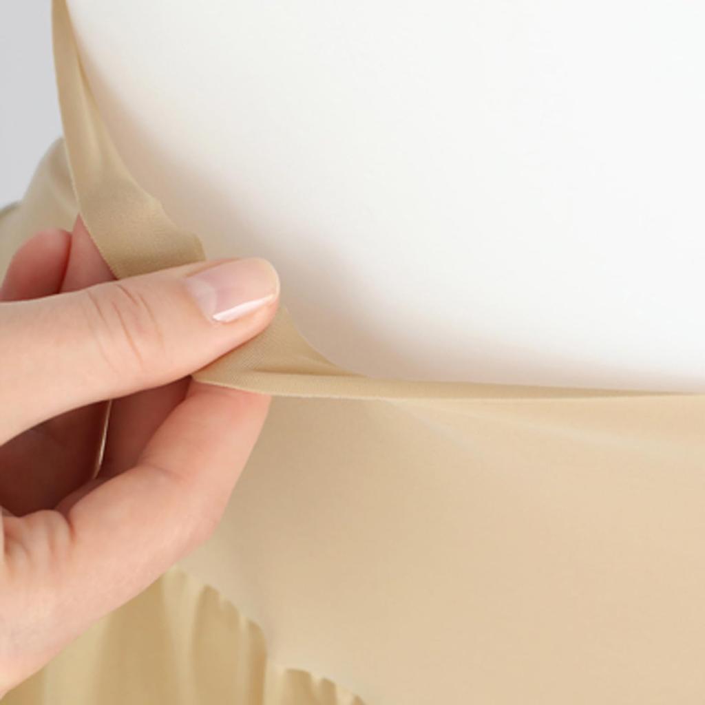 huggeHULA length with elastic gaucho and opaque fleece-lined pettipants, LL-60, beige, warm, cuffs, anti-static, wide-leg pants, opaque, (Aroa Luxe)