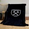 West Ham United Logo Design Blanket Patterned blanket, flannel, suitable for all seasons, home decor, warm and cozy
