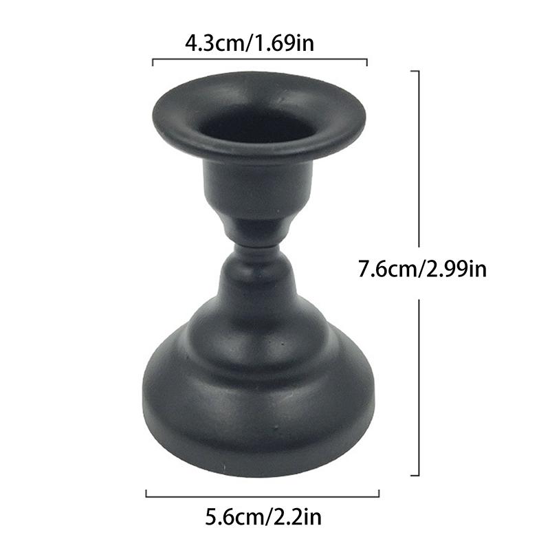 Vintage Metal Candlestick Candle Holders Pillar Iron Art Candlestick For Wedding Party Decor Mini Retro Candle Stick Stand