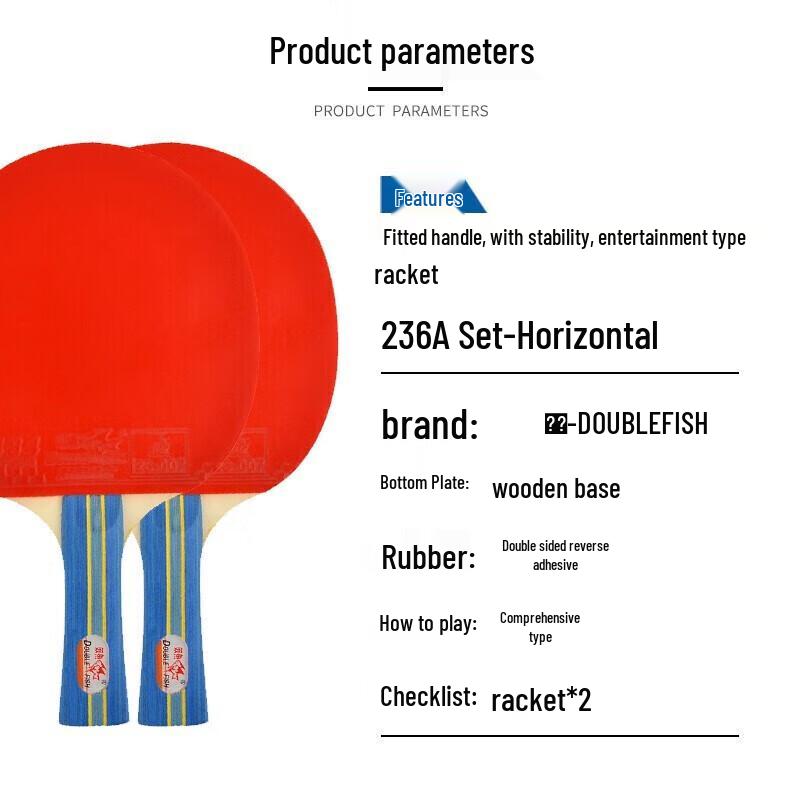 DOUBLE FISH Table Tennis Racket Set