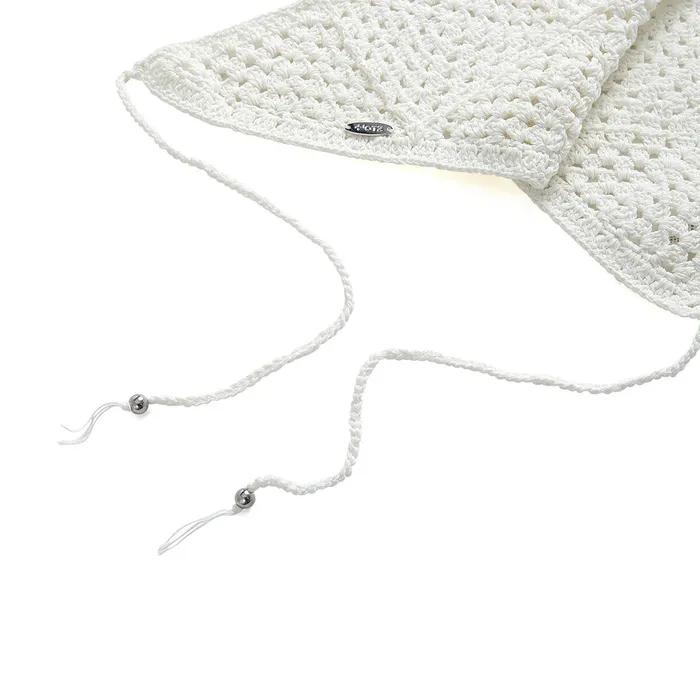 Knit Hair Scarf Ivory OZ62FA220I