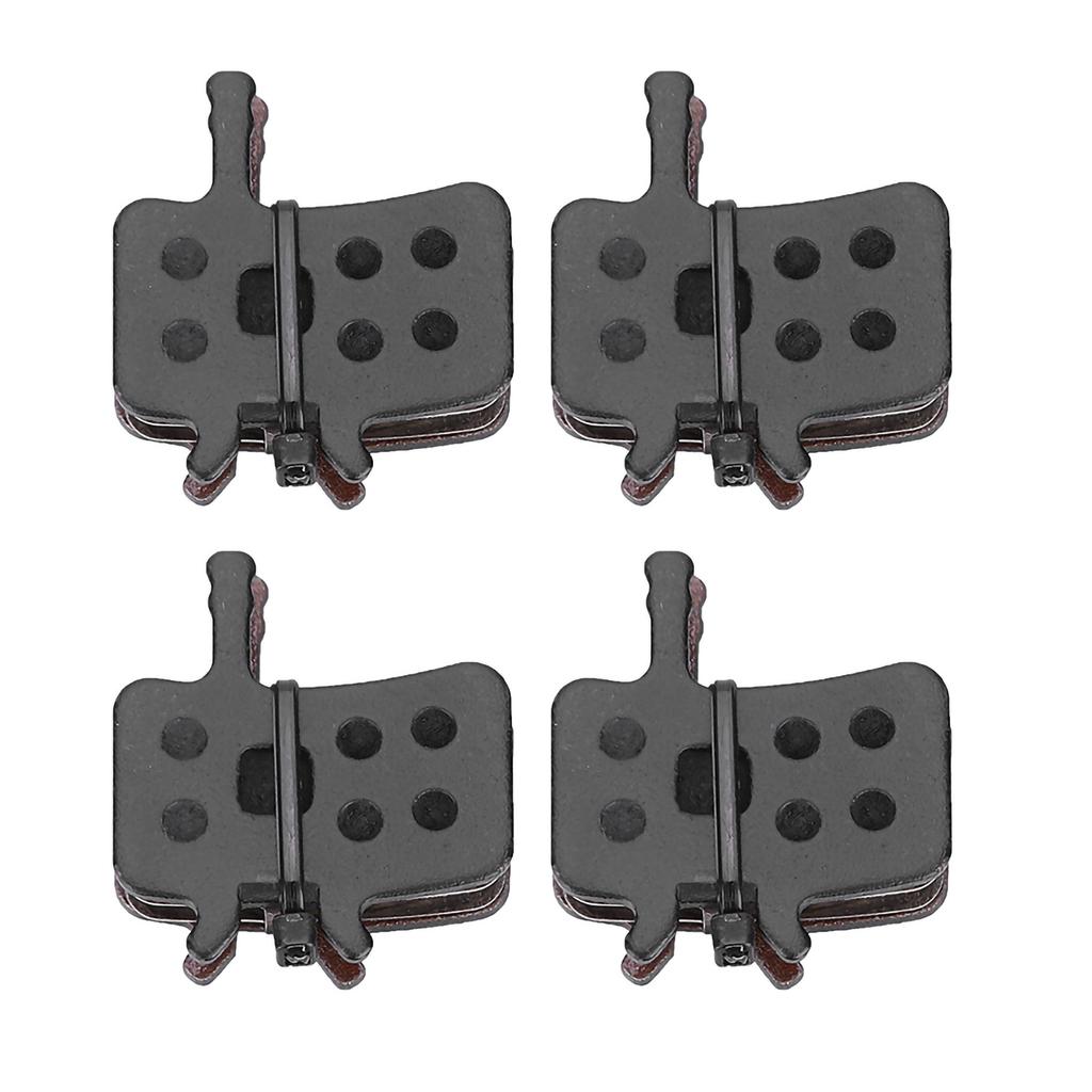 4 Pairs Resin Semi Metal Bike Brake Pads, Lightweight &  ,   & Powerful Braking with Low Noise, Direct & Sensitive  Suitable for Normal Rid