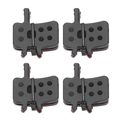 4 Paires de Plaquettes de Frein de Vélo Semi-Métalliques en Résine, Légères & ,   & Freinage Puissant avec Faible Bruit, Direct & Sensible  Convient pour une Utilisation Normale