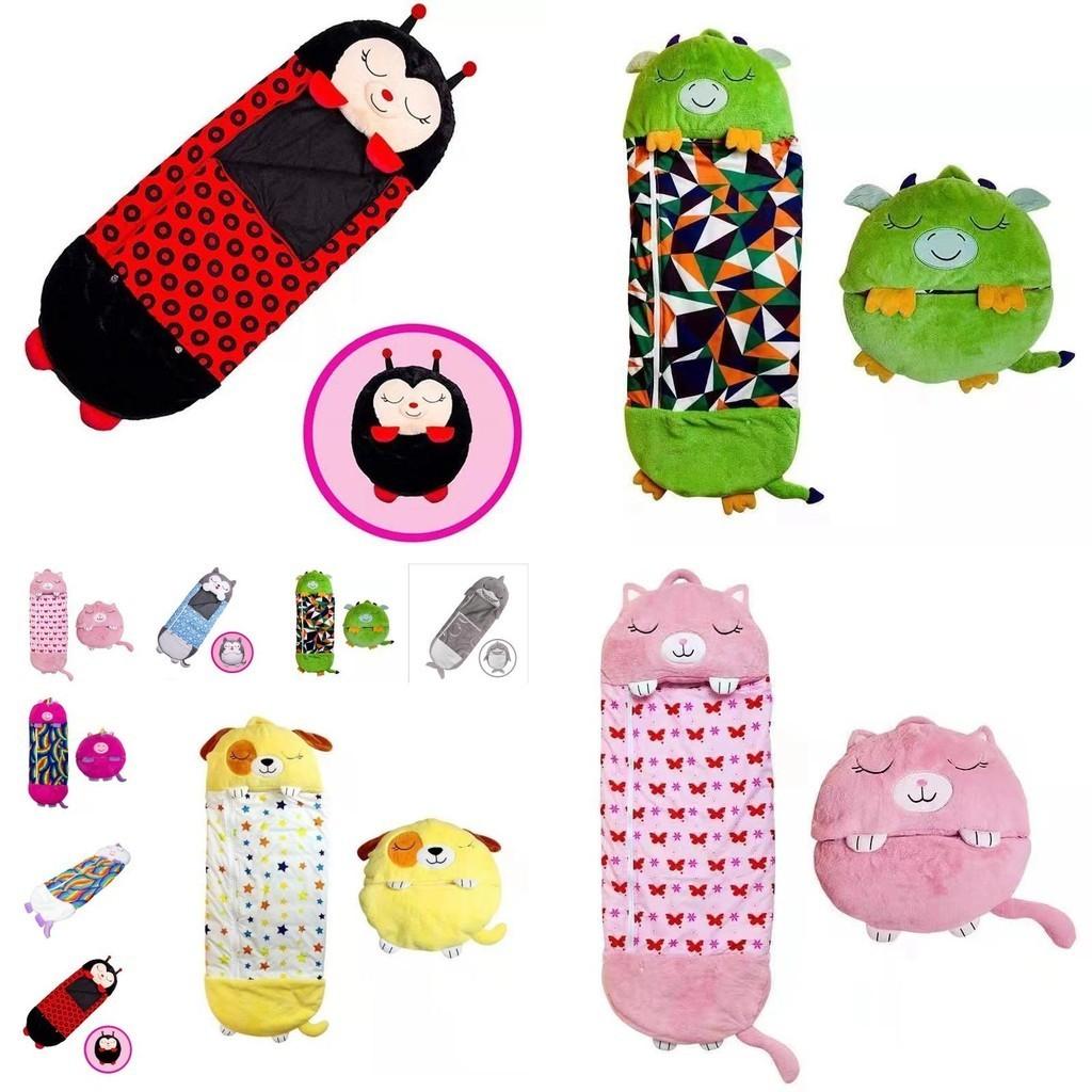 Large Happy Nappers Kids Cartoon Sleepsacks Plush Doll Pillow For The Ultimate Comfort