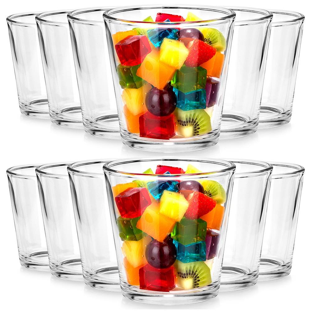 Coppette da Dessert, Bicchierini per Snack 180 ml 12 Pezzi.