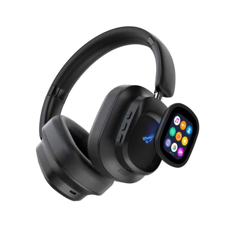 

Wireless Bluetooth-compatible Headphones With Magnetic Touchable Screen 1GB MP3 Player For Immersive Auditory 1