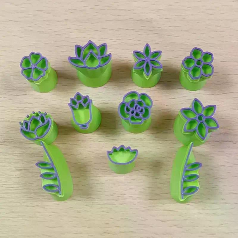 Clay Stamp & Molding Kit Flower Leaf Design DIY Crafts And Art Creations For Making, Pottery, Scrapbooking, Card Making
