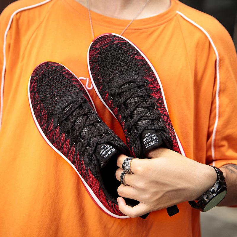 Vår- och höstluftdämpade skor för herrars löpning, sport och fritidsskor i meshstorlek