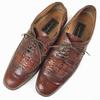 Washington/ Vintage Handmade Wingtip Business Shoes Leather Brown 24cm Braided Design(USED)