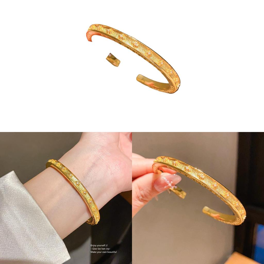 Vintage Cross Bracelet With Cz Zirconia Copper Gold Plating For Fashion Enthusiasts