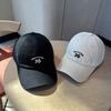 New American Embroidered Brushed Embroidered Baseball Hat, Unisex Versatile Street Trend Soft-Top Autumn/Winter Baseball Cap