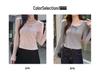 Women's Sweet & Spicy Bow Tie Lace Spliced Long Sleeve Slim Fit Top