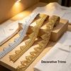 4 meters/13.12ft each pack Wavy Braided Lace Trim Ribbon Wave Golden Decorative Fabric Edge for Dress Sewing DIY Craft Wedding Garment Embellishment