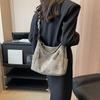 Simple Solid Color Women's Shoulder Bag, Large Capacity Handbag, Soft Pu Leather Tote Bag, Women's Casual Handbag, New Style