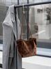 2025 Autumn/Winter Women's Genuine Leather Suede Tote - Large Capacity Bucket Bag