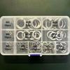 84-Piece GB93 Spring Washer Assortment, M3-M20, 304 Stainless Steel