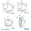 Stainless Steel D Rings Connector Webbing Belts Buckles Replacement Diving Hardware For Swimming Diving And Water Sports