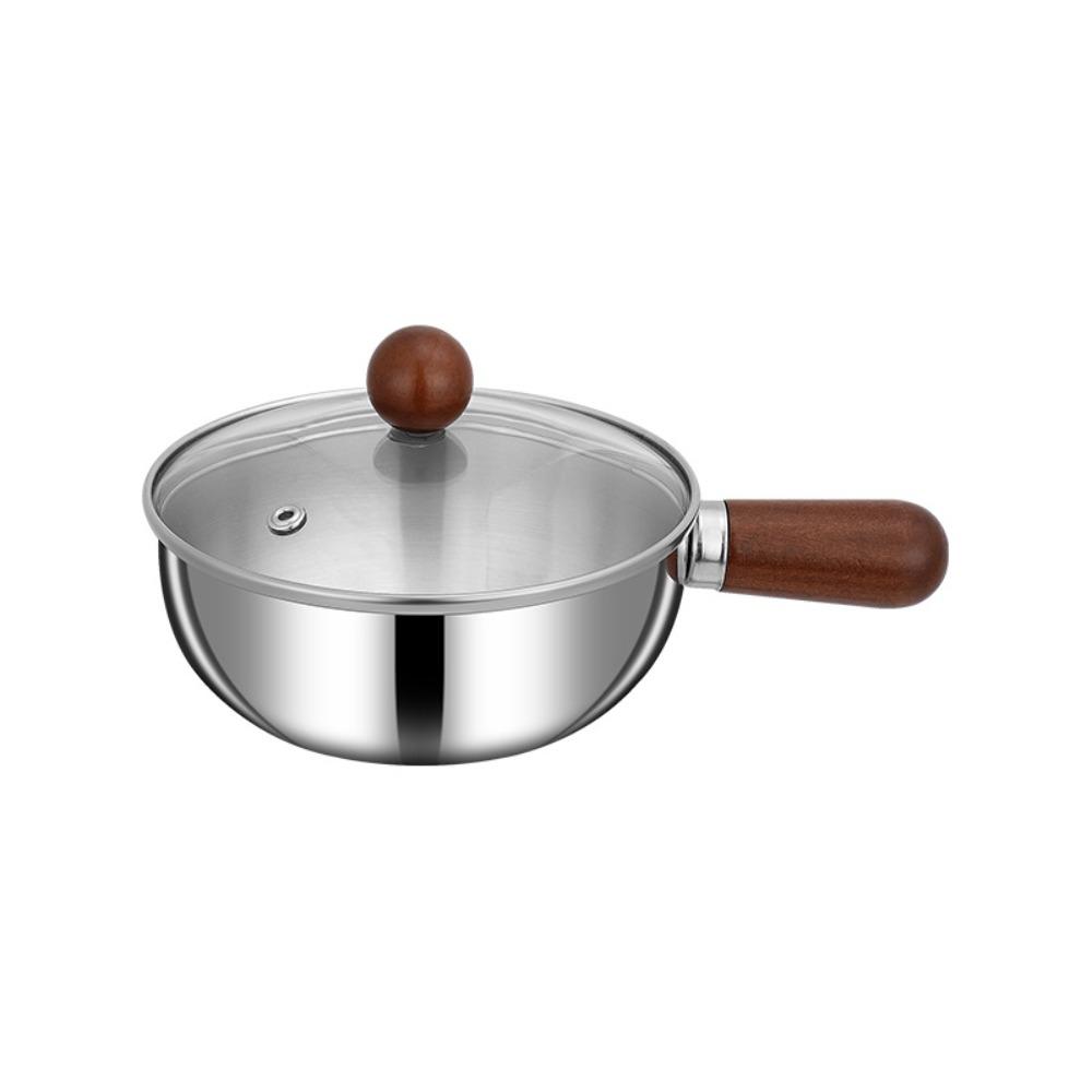 

Stainless Steel Cooking Sauce Bowl Small Food Supplement Pot New Milk Pot With Lids