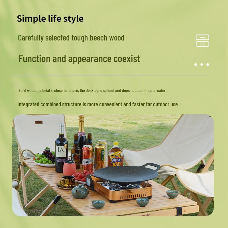 Nufeng Outdoor Portable Camping Table and Butterfly Chair Set