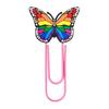 Creative Cute Butterfly U-Shaped Paperclip Bookmark - PVC Cartoon Office Supplies