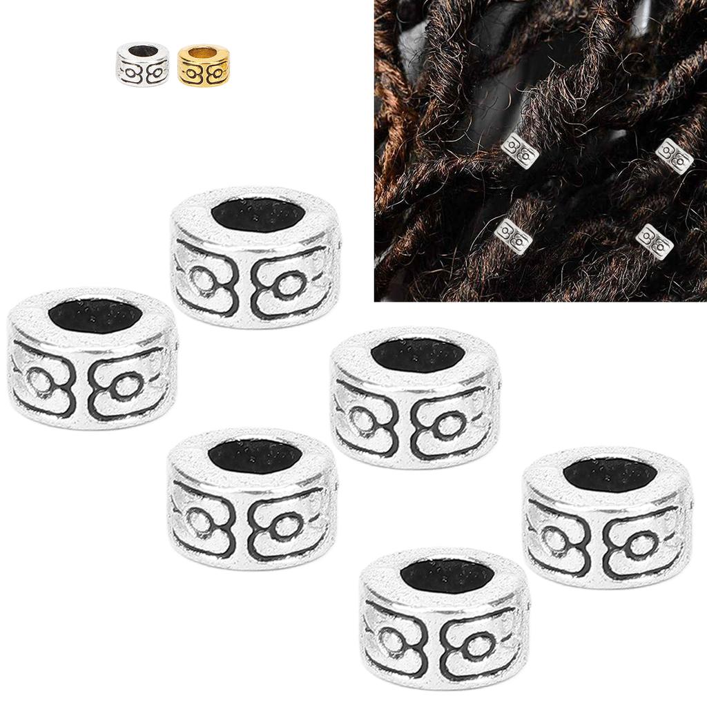 30 ks módní korálky do vousů, slitinové korálky na zaplétání vlasů, šperky, náramky, doplňky