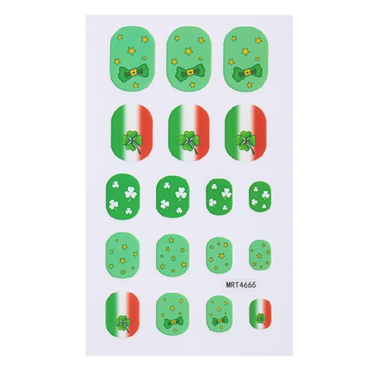 User Friendly Waterproof Nail Stickers For Kids Cartoon Four Leaf Simple Apply Multiple Designs Fun Nail Decals