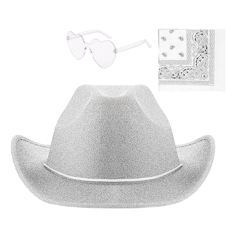 Fashion Sparkles Hat Suit Adjustable Size Hat Unisex Portable Hat Teen Stylish for Men and Women