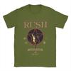 Rush Rock Band Men T Shirts Awesome Tee Shirt Short Sleeve Crew Neck T-Shirt Pure Cotton Plus Size Tops