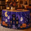 Halloween Table Skirt Round Party Dessert Buffet Decor Home Decoration Printed Fabric Cover