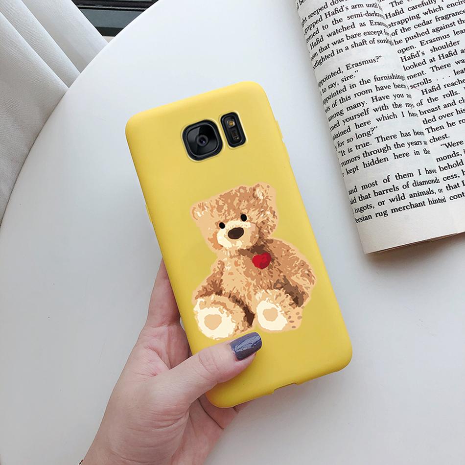 Cute Cat Cactus Silicone Case For Samsung Galaxy S6 Edge S7 Edge Cover Soft Slim Funda For Samsung S6 S7 Edge S6edge S7edge Case