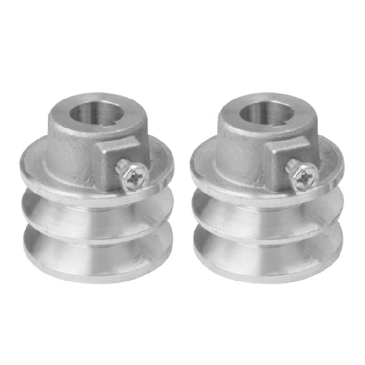2 pz Puleggia Motore Puleggia Cinghia Installazione Facile Diametro 54mm/56mm Puleggia a Doppia Scanalatura Una Cinghia per Motore 168F 170F
