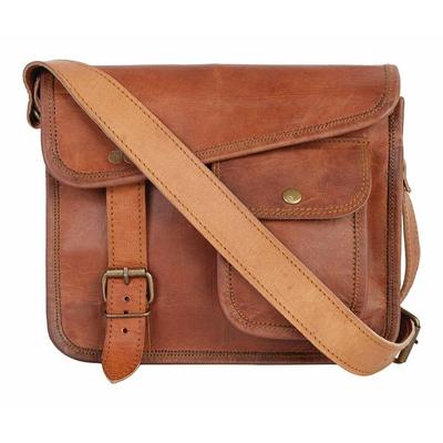 Bag Leather Vintage Messenger Shoulder Women's Satchel Laptop School Briefcase