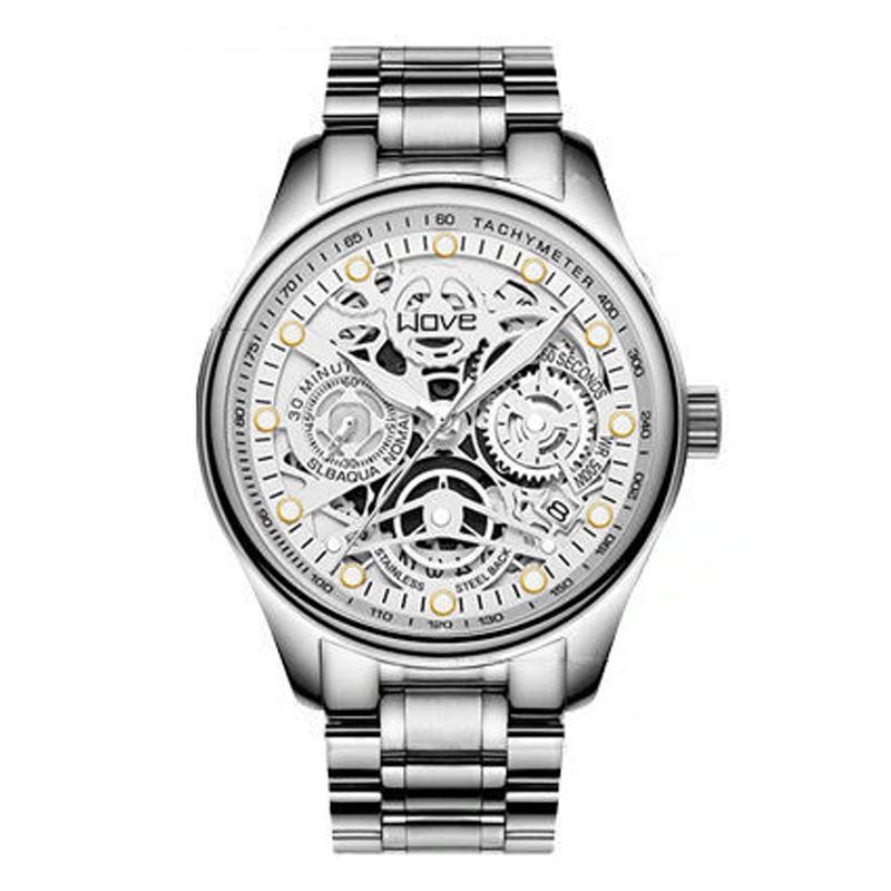 Men's Watch Business Light Luxury High-end Brand Versatile Gold Hollow Male Fashion Quartz Clock Watches