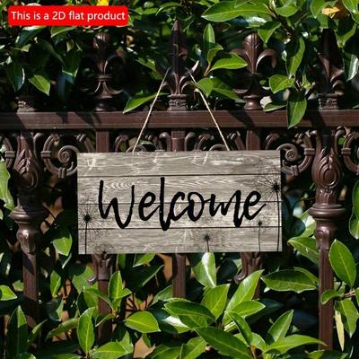 2d Flat 20*10cm, Wooden Home Decor, Welcome Signs, Creative Decorative Signs, for Home, Kitchen, Garden, Bedroom, Bar Decor.
