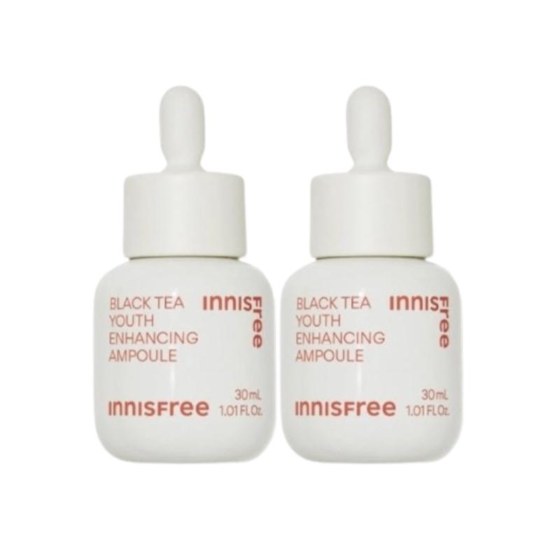 Innisfree Black Tea Youth Enhancing Ampoule 30ml | Antioxidant Anti-Aging Serum for Firmness & Hydration