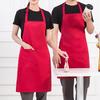 Unisex Customizable Polyester Chef Apron with Pockets - Durable Knit Fabric Cooking Apron for Men and Women, Ideal for Kitchen, Grill, Restaurant, Bar