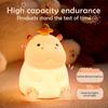Cute Children's Silicone Night Light Novelty Fox Hippo Pat Toy Rechargeable With Touch Sensor Children's Bedroom Night Light