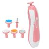 Baby Electric Nail Grinder Low Noise Manicure Care Portable Infants Nail File with 6 Grinding Hd